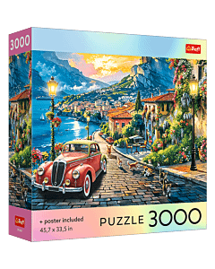 Puzzle 3000 el. USA Collection: Italian Lakeside Town - opakowanie 