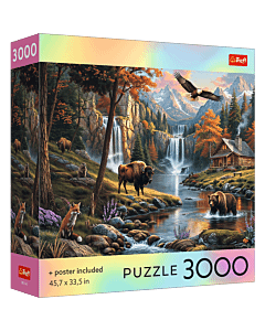 Puzzle 3000 el. USA Collection: Wild Nature - opakowanie 