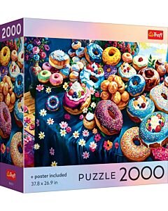 Puzzle 2000 el. USA Collection: Colorful Donuts - opakowanie
