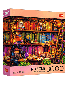 Puzzle 3000 el. USA Collection: Magical Library - opakowanie 