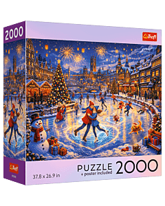 Puzzle 2000 el. USA Collection: Festive Ice Skating Night - opakowanie 