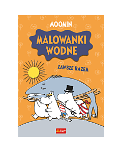 Książka aktywizująca Muminki. Malowanki wodne. Zawsze razem - przód okładki
