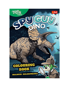 Książka aktywizująca Spy Guy Dino, kolorowanka