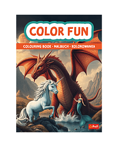 Książka aktywizująca Świat fantasy, kolorowanka