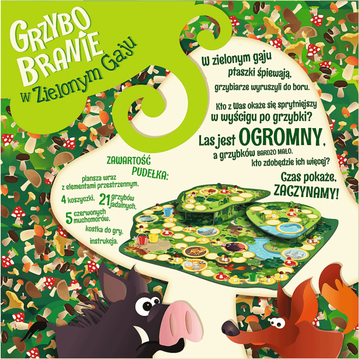 Grzybobranie w zielonym gaju - gra planszowa od Trefl