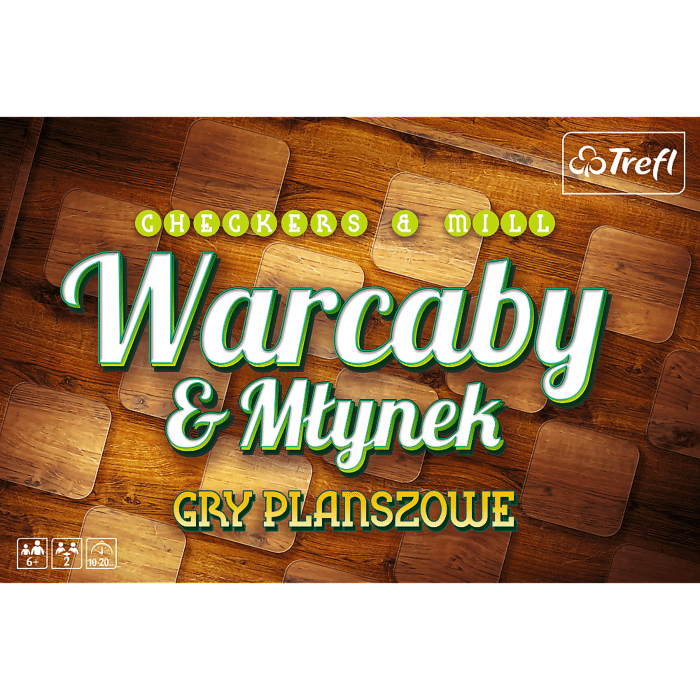 Warcaby - Młynek - gra planszowa od Trefl