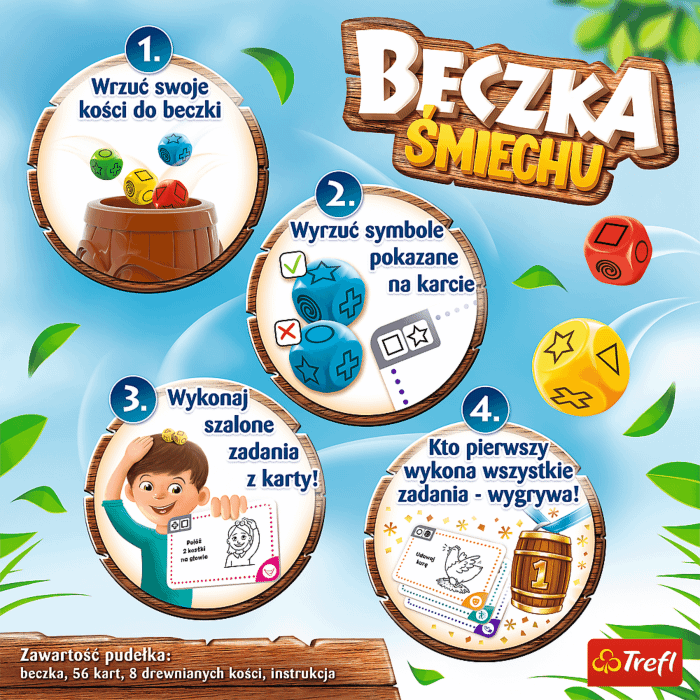 Gra zręcznościowa Beczka Śmiechu Trefl zdjęcie 2