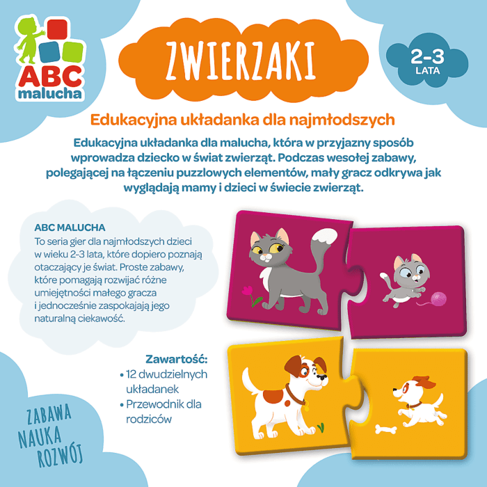 Zwierzaki ABC Malucha Gra edukacyjna Trefl zdjęcie 2