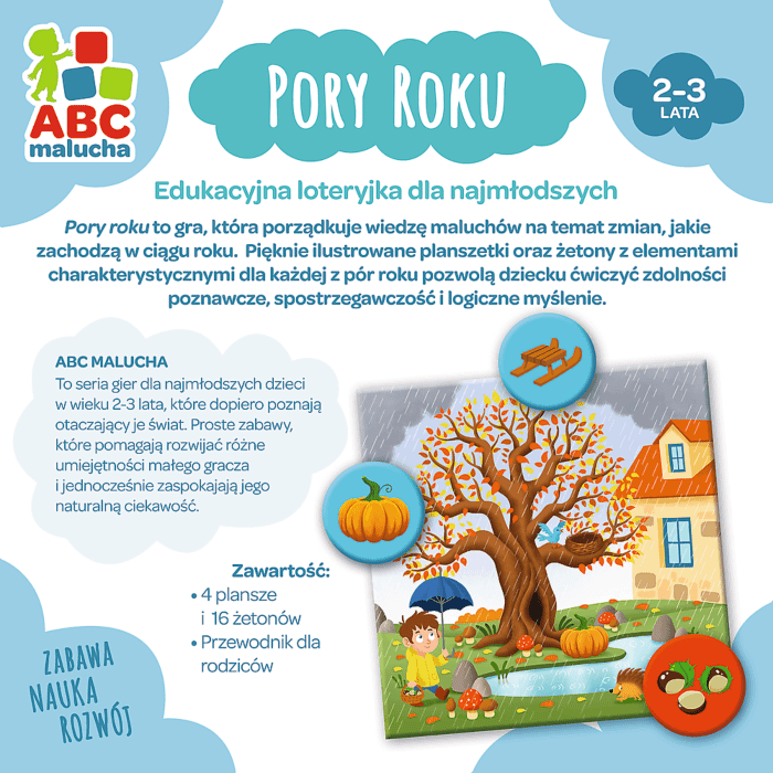 Gra edukacyjna Pory roku ABC Malucha Trefl zdjęcie 2