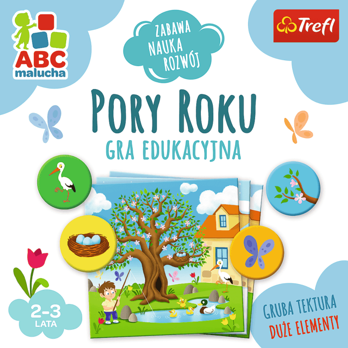 Gra edukacyjna Pory roku ABC Malucha Trefl zdjęcie 5