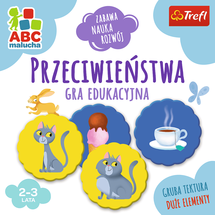 Gra edukacyjna Przeciwieństwa ABC Malucha Trefl zdjecie 5