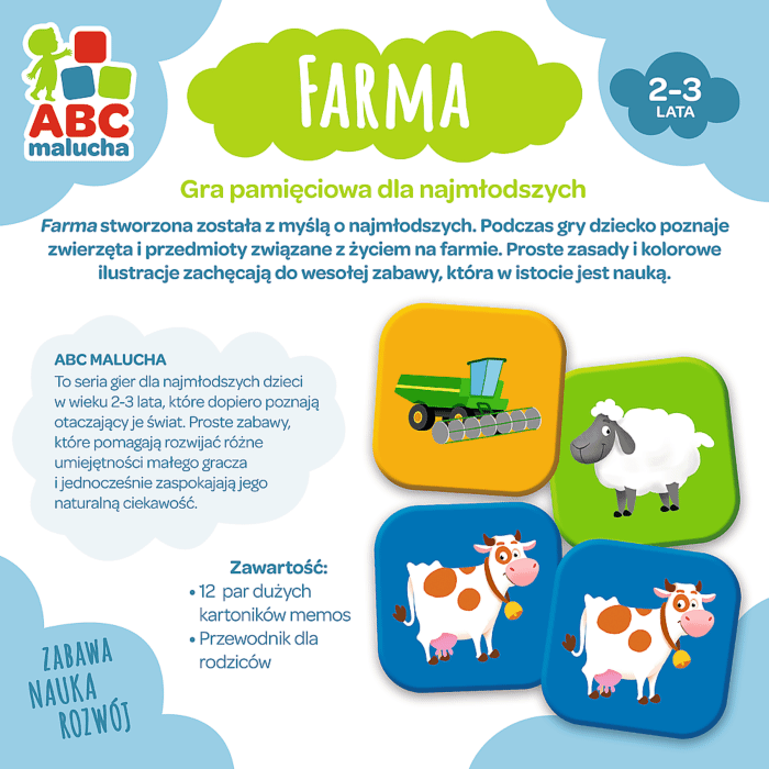 Gra edukacyjna Farma ABC Malucha Trefl zdjęcie 2