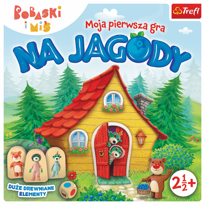 Moja pierwsza gra Na jagody | Bobaski i Miś  Trefl zdjęcie 8