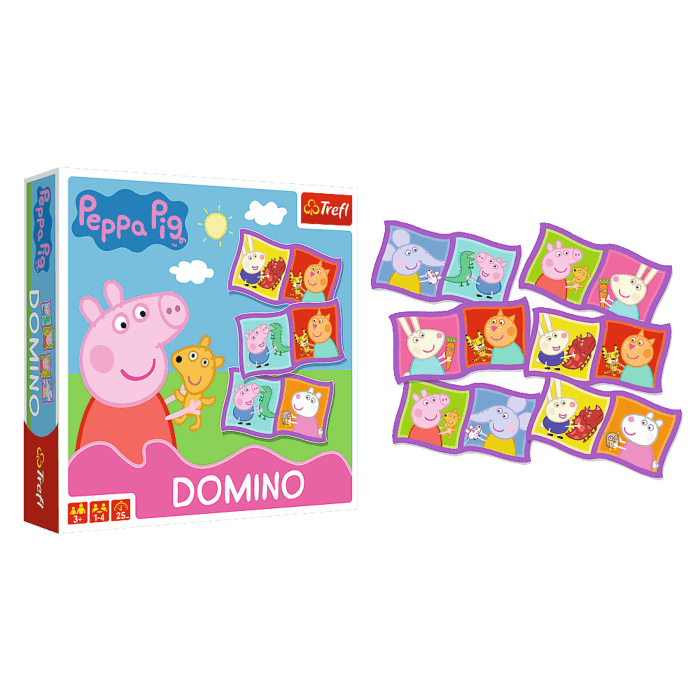 Domino Świnka Peppa Gra dla dzieci Trefl zdjęcie 3