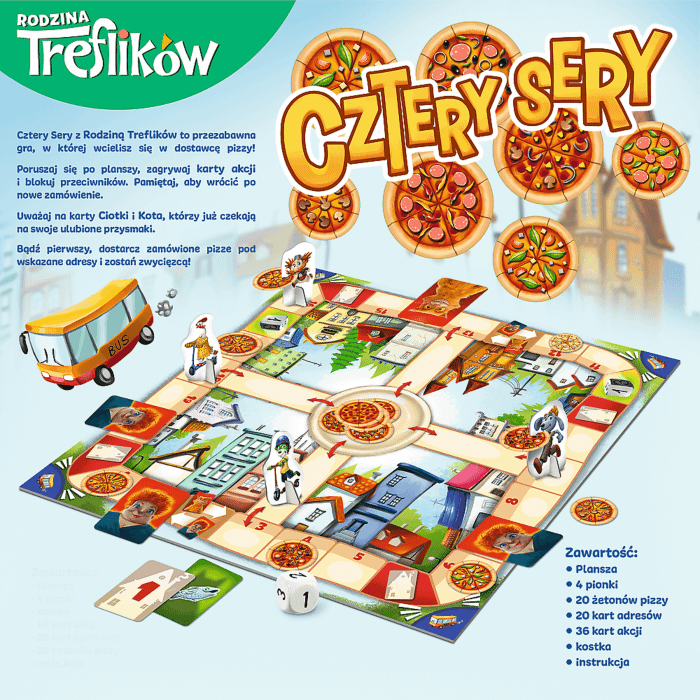 Cztery Sery - rodzinna gra planszowa od Trefl - zdjęcie 3