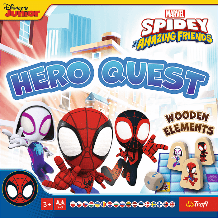 Gra Planszowa Spiday Hero Quest - wieko opakowania