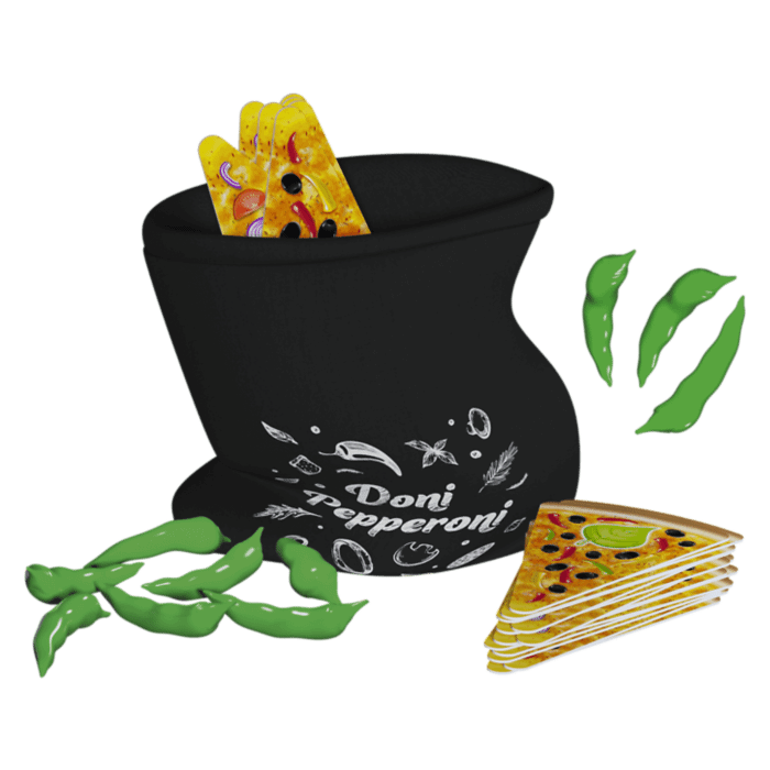Zawartość pudełka gry Doni Pepperoni