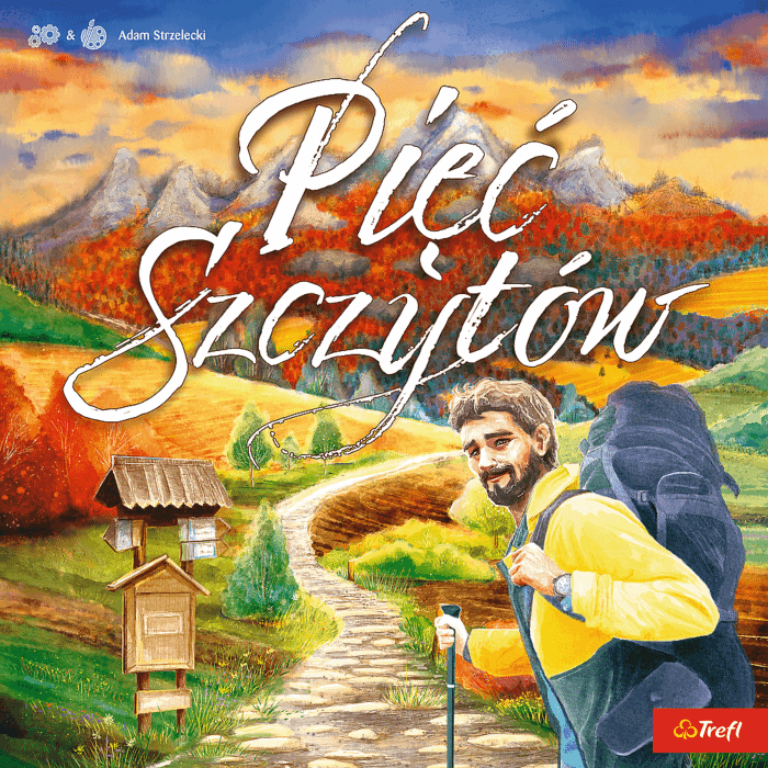 Gra rodzinna Pięć Szczytów od Trefl front opakowania
