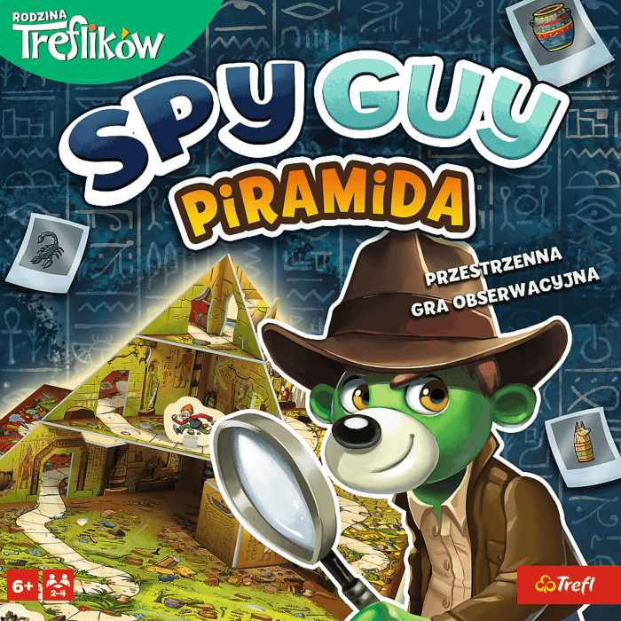 Gra rodzinna Spy Guy Piramida - przód opakowania