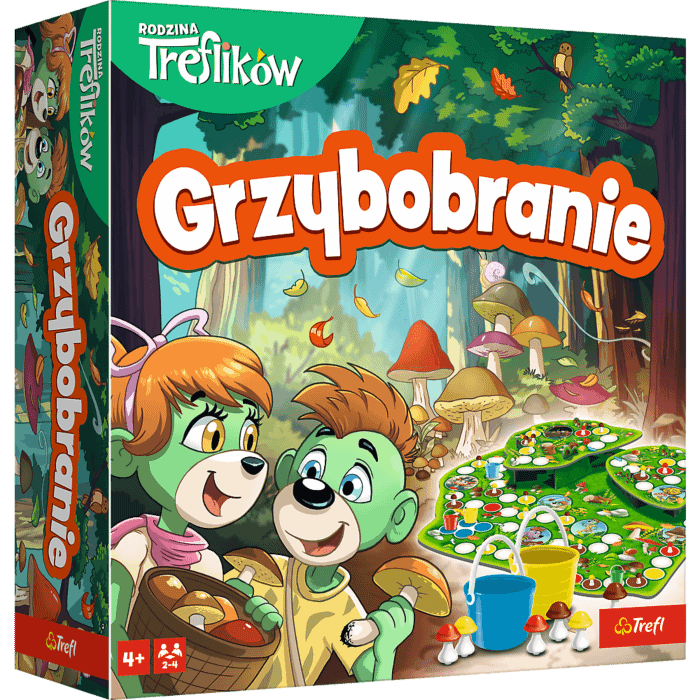 Gra planszowa Grzybobranie, Rodzina Treflików - opakowanie Gra planszowa Grzybobranie, Rodzina Treflików - opakowanie