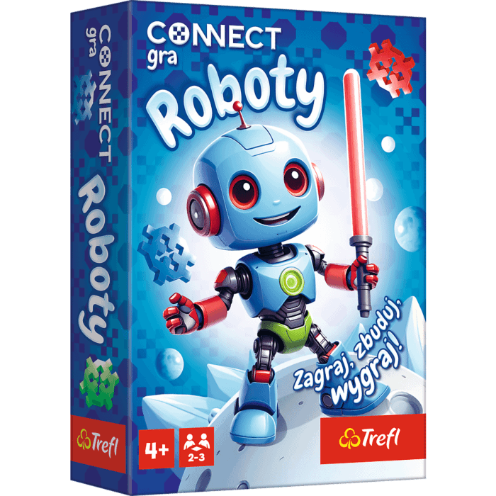 Gra dla dzieci Connect Roboty - opakowanie
