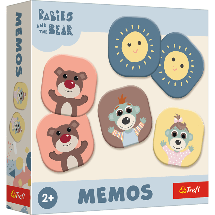Gra dla dzieci Memos, Bobaski i Miś - opakowanie Gra dla dzieci Memos, Bobaski i Miś - opakowanie