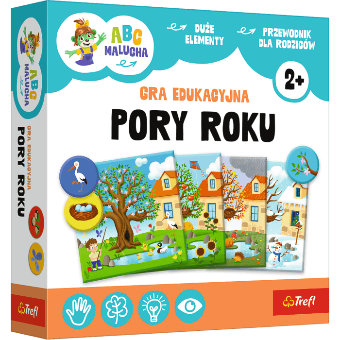 Gra dla dzieci ABC Malucha, Pory roku - opakowanie