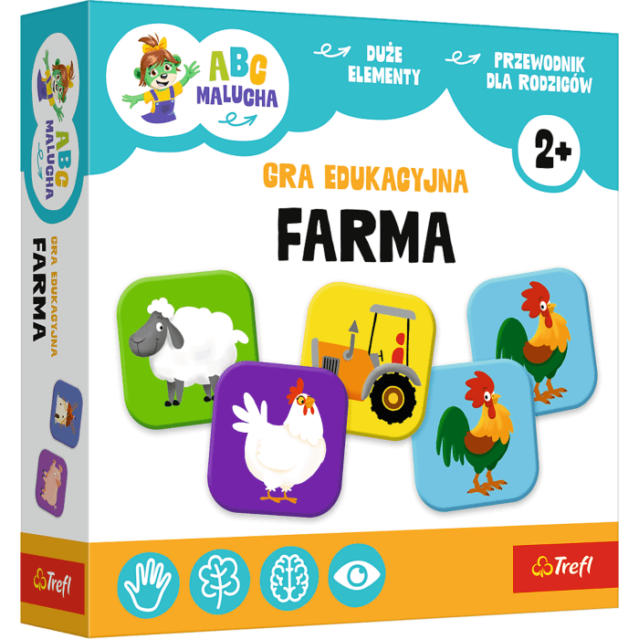 Gra dla dzieci ABC Malucha, Farma - opakowanie Gra dla dzieci ABC Malucha, Farma - opakowanie