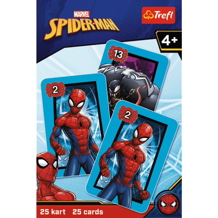 Karty Piotruś Spiderman - przód opakowania