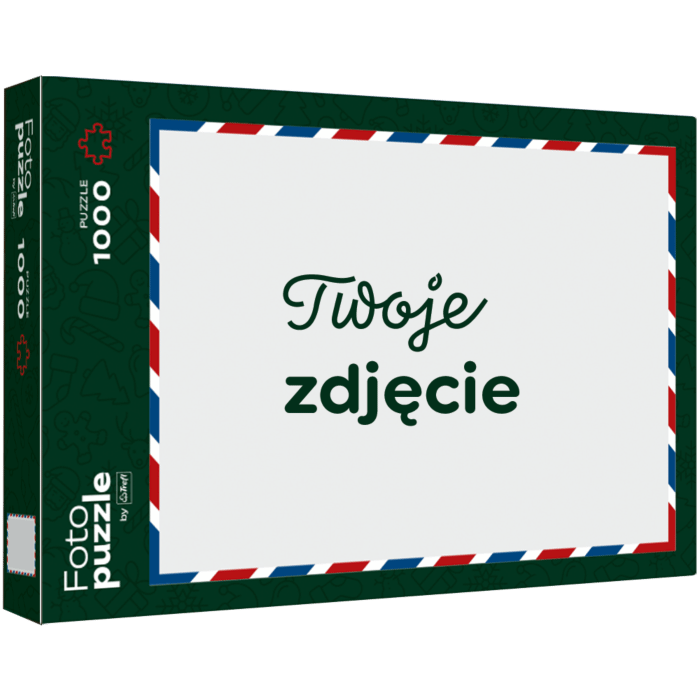 Puzzle ze zdjęcia 1000 elementów, fotopuzzle Trefl - wzór świąteczny nr 1