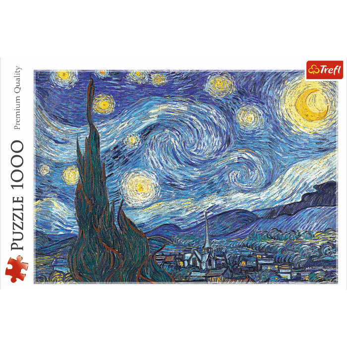 Gwiaździsta noc | puzzle obrazy | puzzle 1000 elementów | Trefl