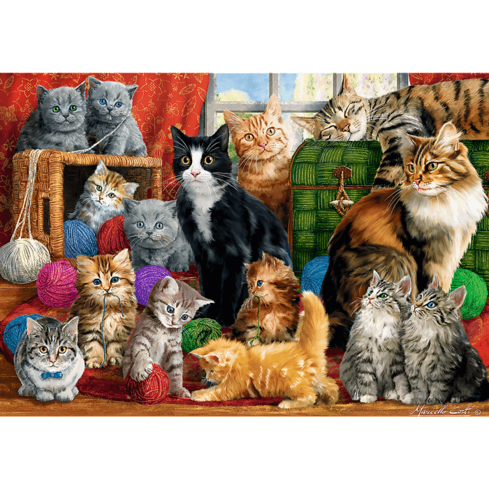 Puzzle 1000 Trefl Kocie spotkanie 