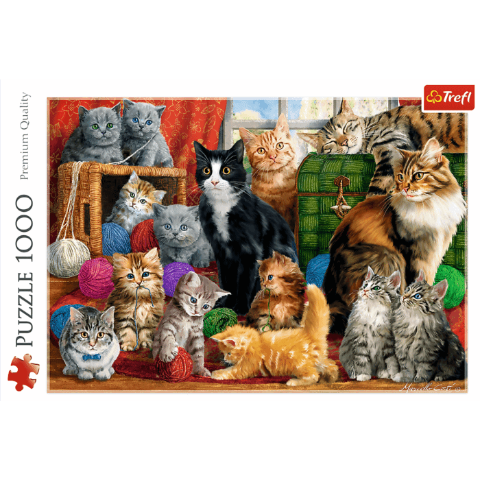 Puzzle 1000 Trefl Kocie spotkanie 