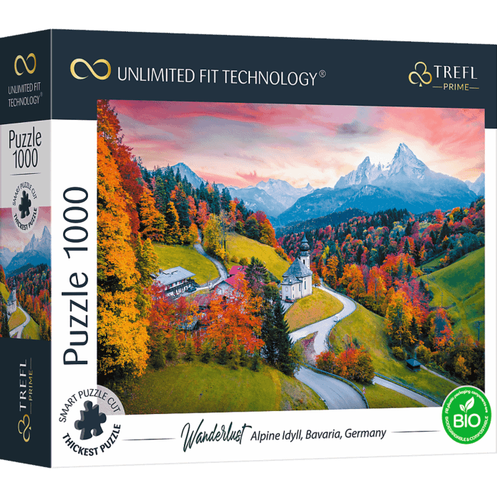 U podnóża Alp, Bawaria, Niemcy | puzzle Unlimited Fit Technology 1000 elementów od Trefl zdjęcie 1 U podnóża Alp, Bawaria, Niemcy | puzzle Unlimited Fit Technology 1000 elementów od Trefl zdjęcie 1