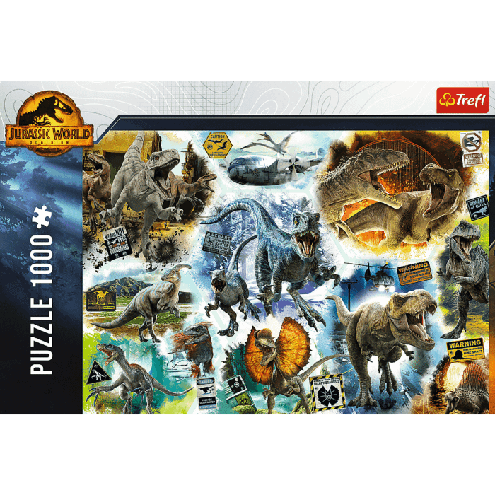 Na tropie dinozaurów, puzzle 1000 elementów | sklep Trefl