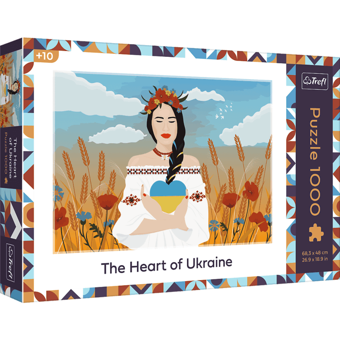 przód opakowania puzzli ukraińskich The Heart of Ukraine przód opakowania puzzli ukraińskich The Heart of Ukraine