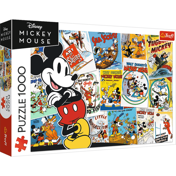 Opakowanie puzzli Myszka Miki 1000 el. W świecie Mikiego Opakowanie puzzli Myszka Miki 1000 el. W świecie Mikiego