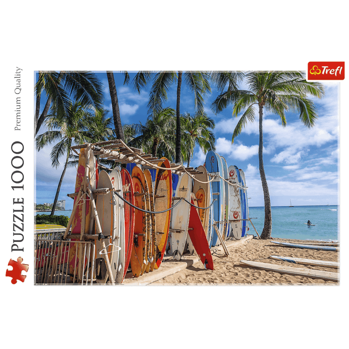 wieko puzzli 1000 el. Plaża Waikiki, Hawaje