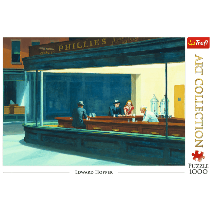 Okładka opakowania puzzli 1000 elementów z serii art collection - obraz Nocne marki