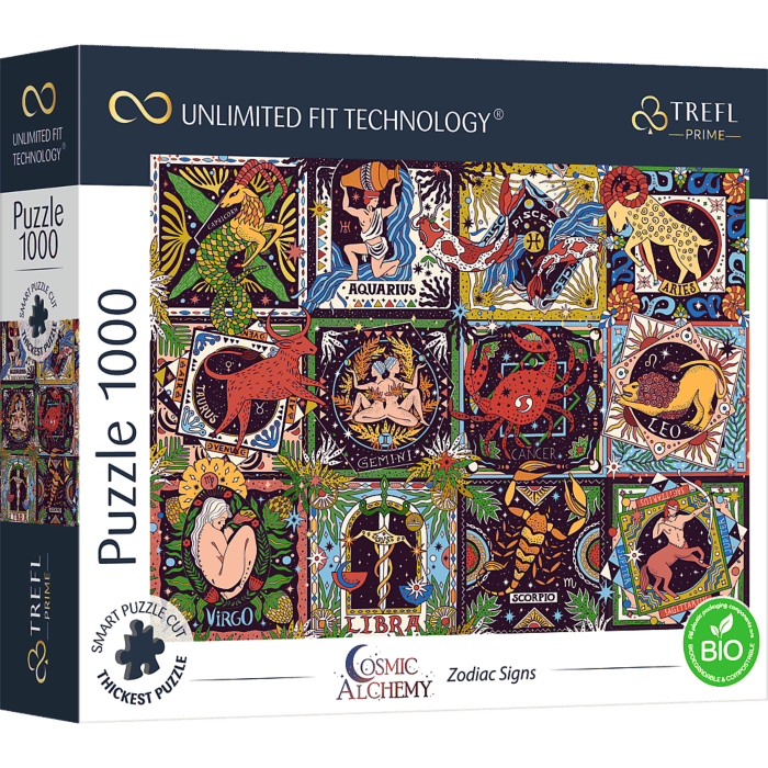 Opakowanie puzzli Prime UFT od Trefl przedstawiające Znaki zodiaku 
