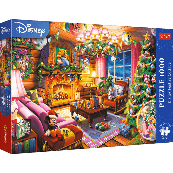 Puzzle Premium Plus Quality Disney 1000 el. Świąteczna chatka Disney - opakowanie Puzzle Premium Plus Quality Disney 1000 el. Świąteczna chatka Disney - opakowanie