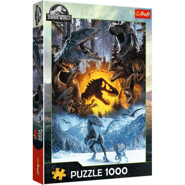 Puzzle Jurassic Park 1000 el. W świecie Parku Jurajskiego - opakowanie