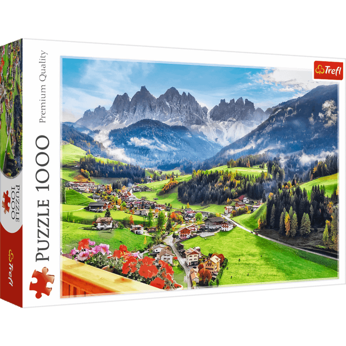 Puzzle 1000 el. St. Magdalena, Dolomity, Włochy - opakowanie Puzzle 1000 el. St. Magdalena, Dolomity, Włochy - opakowanie