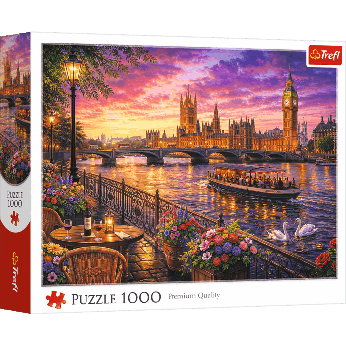 Puzzle 1000 el. Wieczór nad Tamizą, Londyn - opakowanie