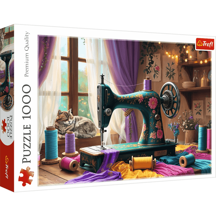 Puzzle 1000 el. Moja pracownia krawiecka - opakowanie