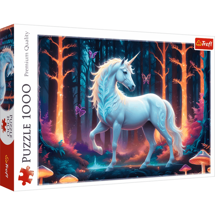 Puzzle 1000 el. Mistyczny jednorożec - opakowanie