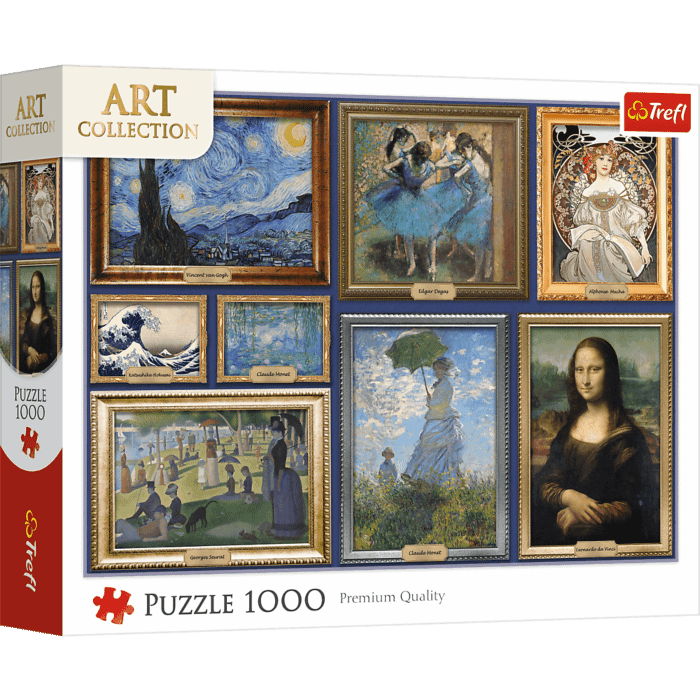 Puzzle Art Collection 1000 el. Kolekcja arcydzieł sztuki - opakowanie 