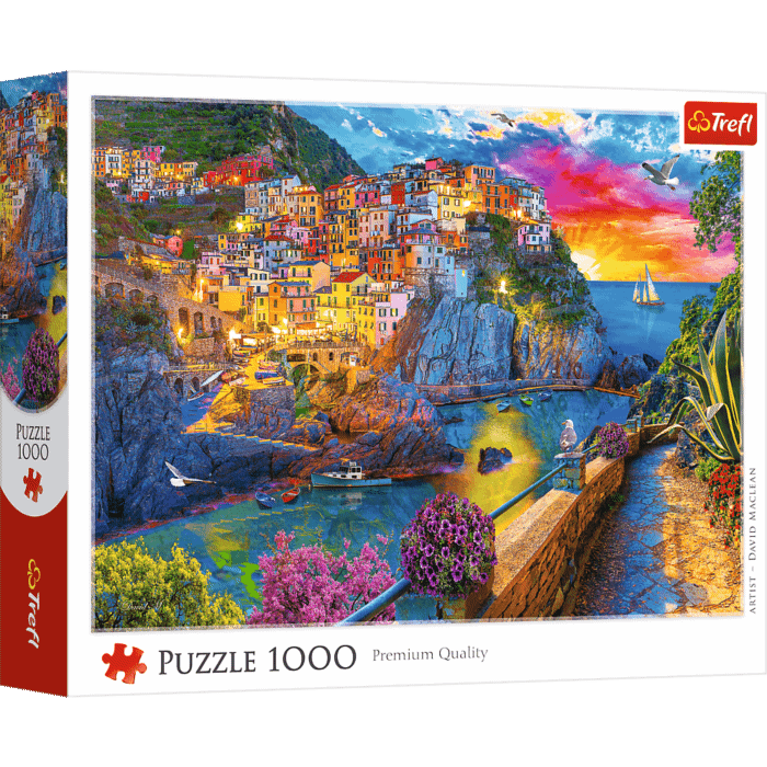 Puzzle 1000 el. Wieczorny spacer po Cinque Terre - opakowanie 