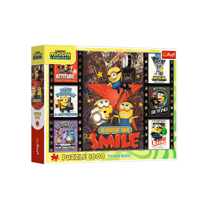 Puzzle 1000 el. Minionki 3 - kadry filmowe - opakowanie 