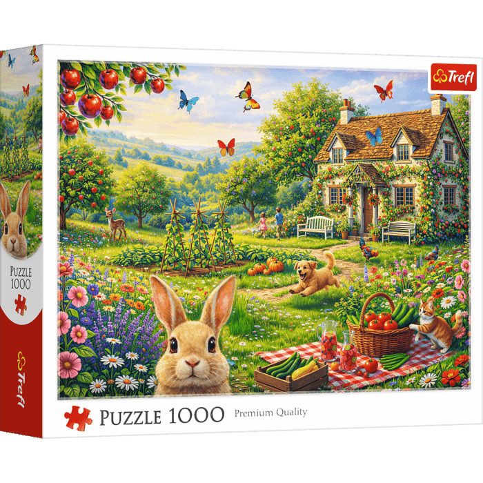Puzzle 1000 el. Domek na wsi - opakowanie 